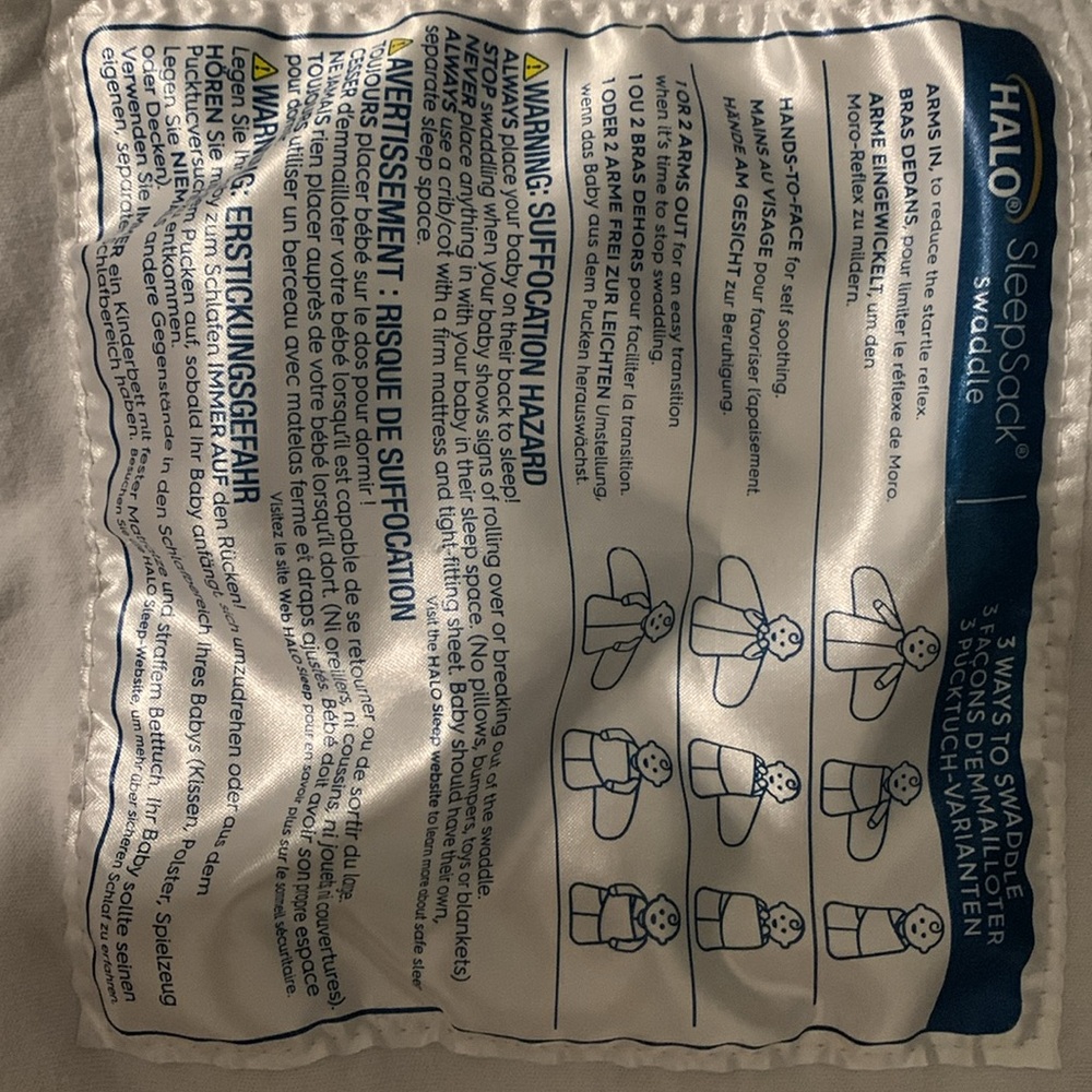 Halo cloud print sleep sack! - Picture 4 of 4